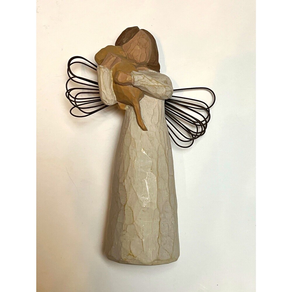 Willow Tree Angel of Friendship 1999 Susan Lordi DEMDACO Dog Puppy 5” 26011